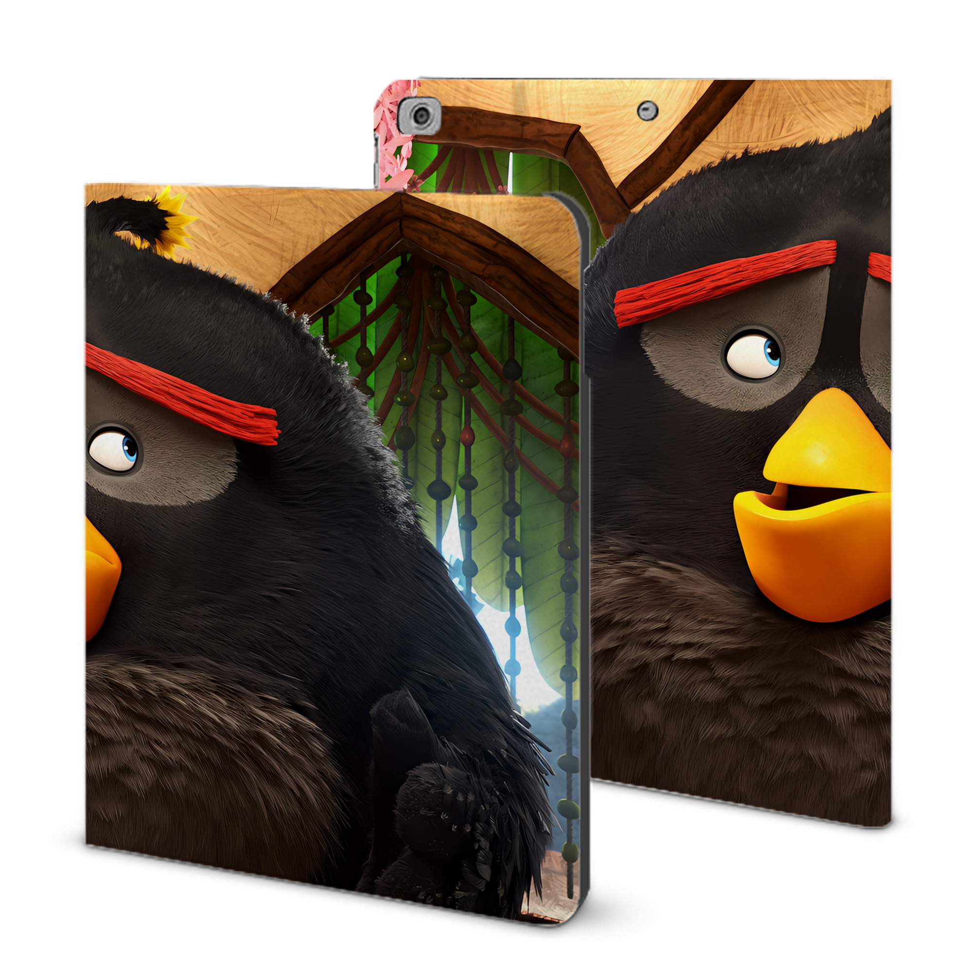 （画像用） Angry Birds アングリーバード IPad ケース ブック型 PUレザー TPU 耐衝撃 軽量 薄型 ペン収納なし 全面保護 IPad 各モデル対応